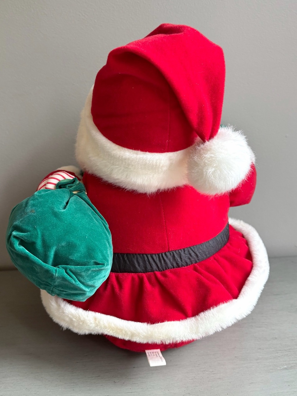 VTG Santa Claus Plush 14" International Silver Co Stuffed Animal Decor Holiday - Picture 5 of 12